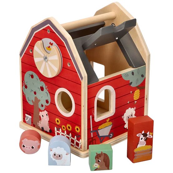 Farm Wooden Sorter with Blocks