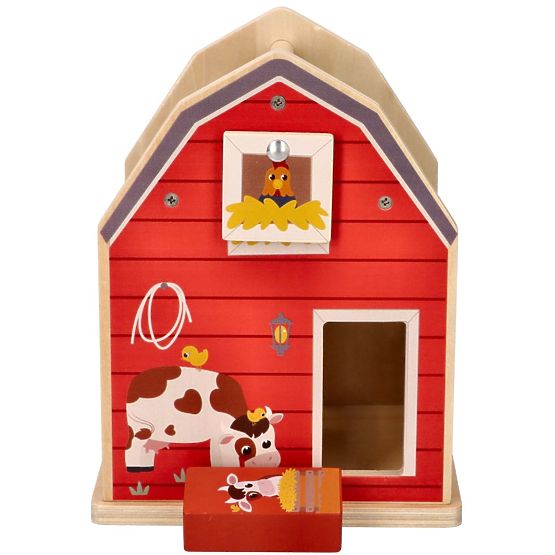 Farm Wooden Sorter with Blocks