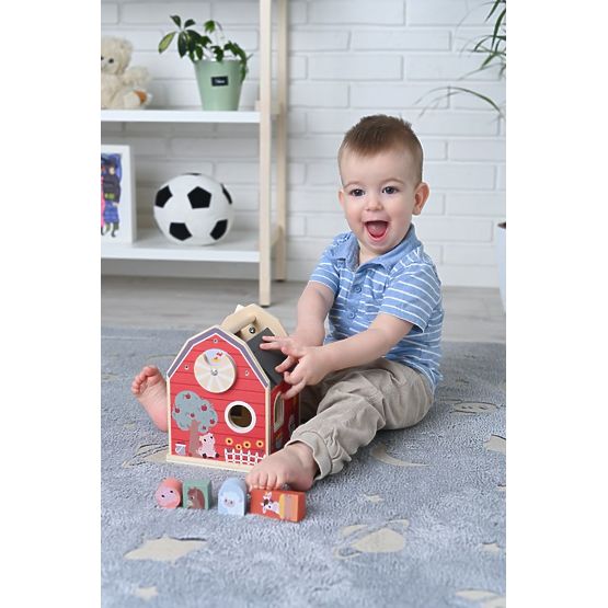 Farm Wooden Sorter with Blocks