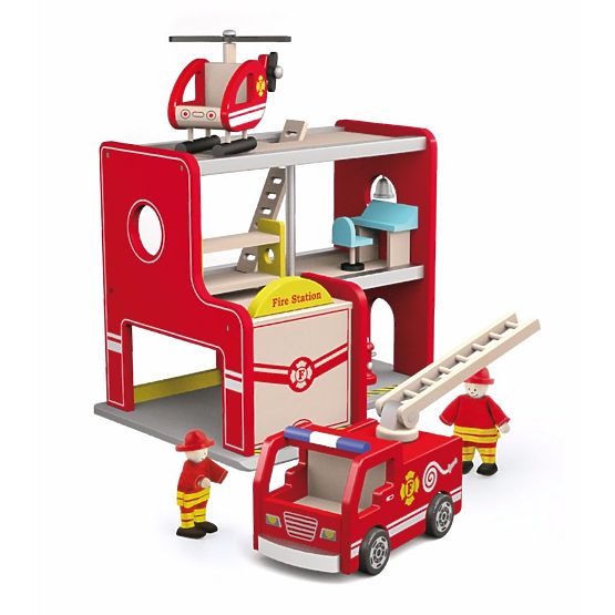 Fire station with accessories