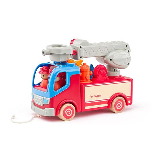 Fire Truck with Rotating Ladder and Platform Woody