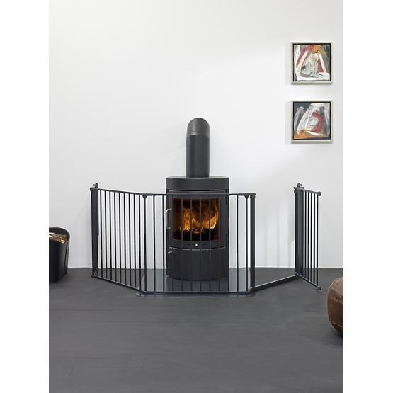 Fireplace barrier Baby Dan FLEX XL - black