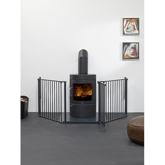 Fireplace barrier Baby Dan FLEX XL - black