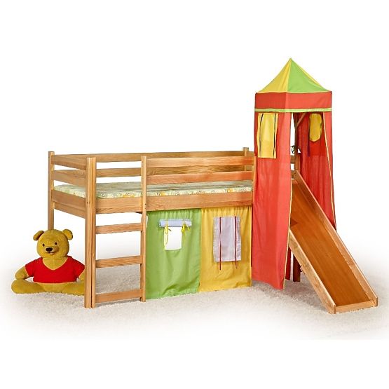 Flo Children's Mid Sleeper Bed with Slide