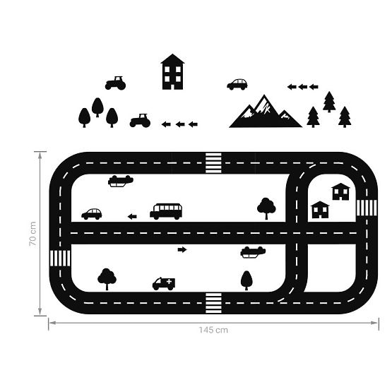 Floor sticker - Motorway