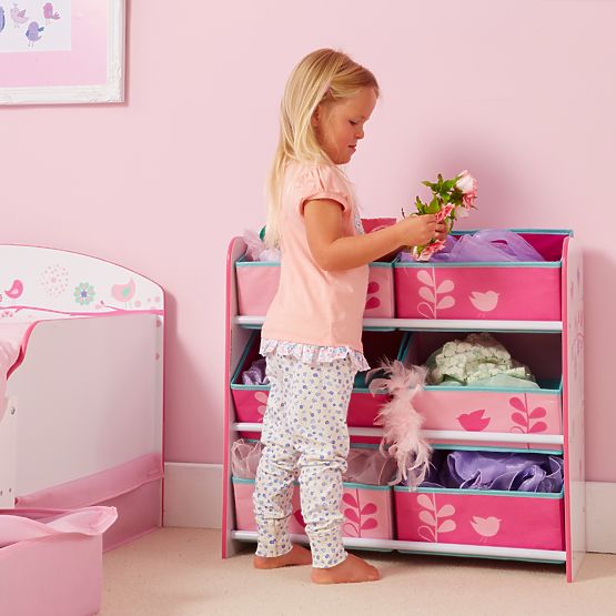 Flowers and birds toy organizer