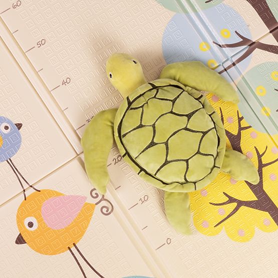 Foam Mat for Children 200x150 cm Educational Double-Sided Folding Growth Chart Alphabet ECOTOYS