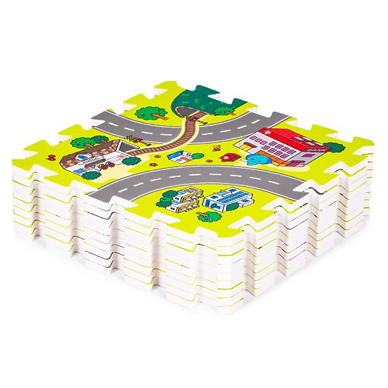 Foam Mat for Children City 9 Pieces 90.5x90.5 cm IPLAY