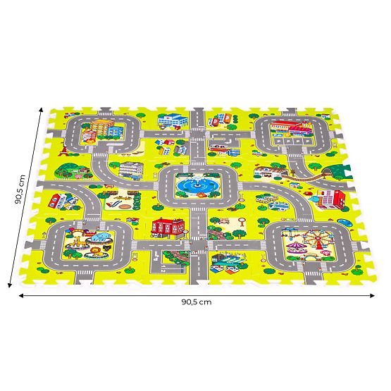 Foam Mat for Children City 9 Pieces 90.5x90.5 cm IPLAY