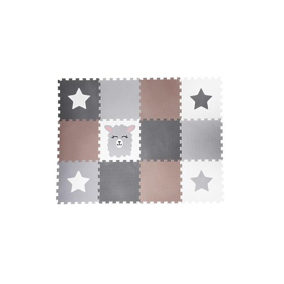 Foam play mat 12 pcs - Llama and stars