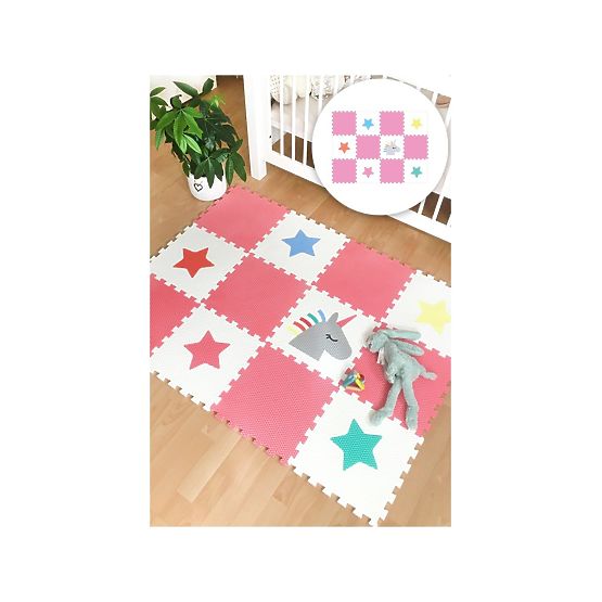 Foam play mat 12 pcs - Unicorn and stars