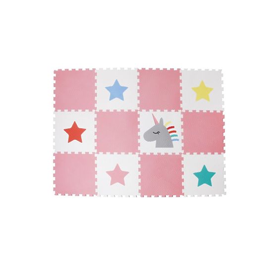 Foam play mat 12 pcs - Unicorn and stars