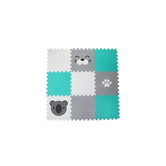 Foam play mat 9 pcs - Koala, seal and paw