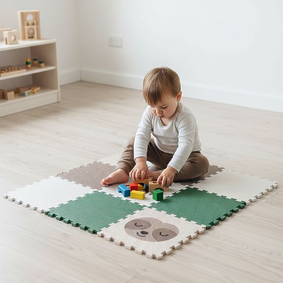 Foam Puzzle 9 Pieces - Sloth and Rainbow