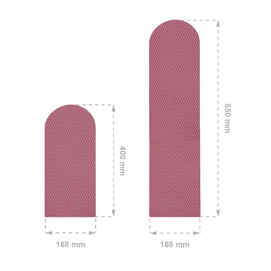 Foam wall protection - Dark red panels