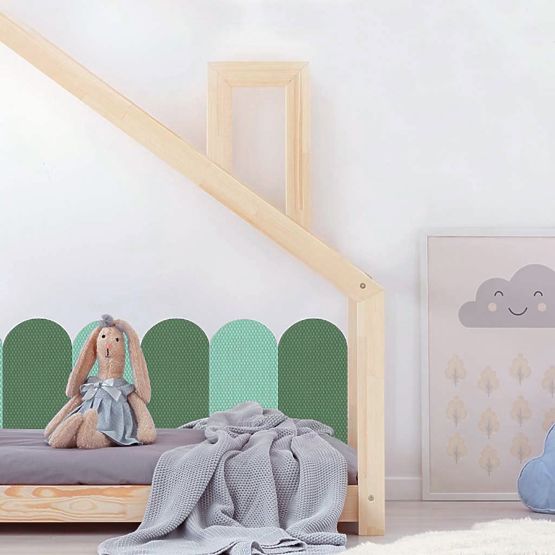 Foam wall protection - Pastel green panels