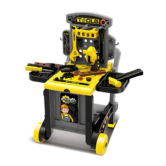 Foldable 3-in-1 Children's Workshop with Tools