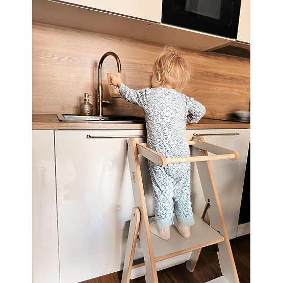Folding Learning Tower - Grey
