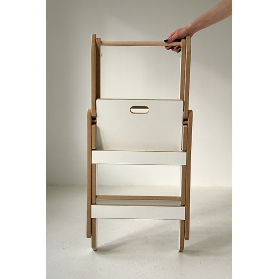 Folding Learning Tower - White