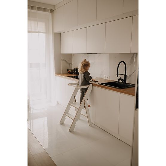 Folding Learning Tower - White