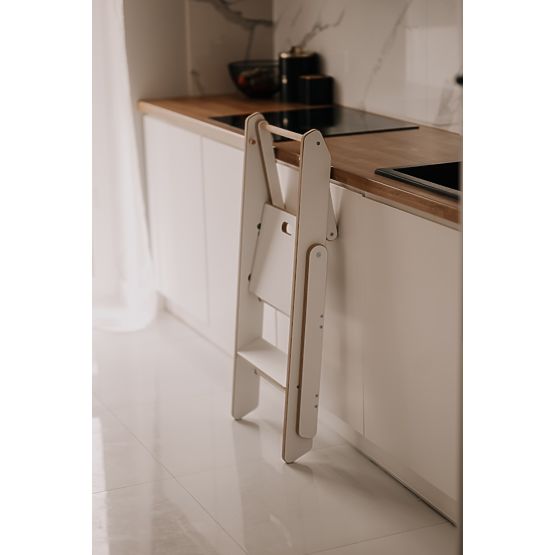 Folding Learning Tower - White