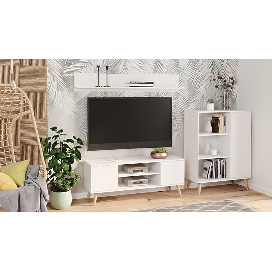 Fondi White Cabinet, Scandinavian