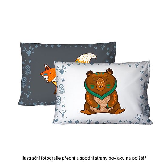 Foxie children's bedding - 140 x 200 cm + 70 x 90 cm