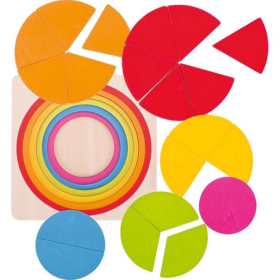 Fraction Learning Circle Puzzle