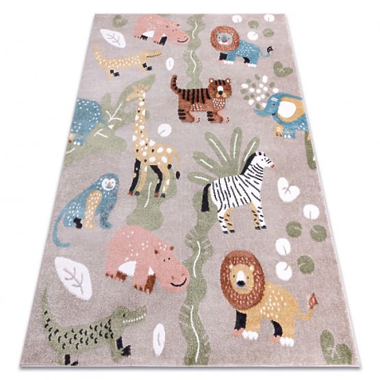 FUN Africa Children's Rug, Animals, Africa Beige