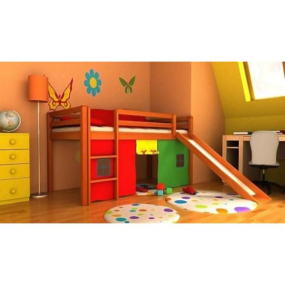 Gabi Children's Mid Sleeper Bed with Slide