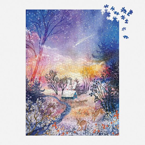 Galison Puzzle Magical Snowy Landscape 1000 Pieces