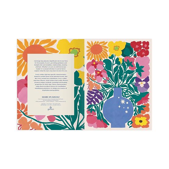 Galison Zodiac Flowers Puzzle 1000 Pieces