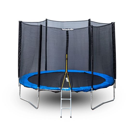 Garden Trampoline with External Net Diameter 10 ft 304-312 cm + Ladder