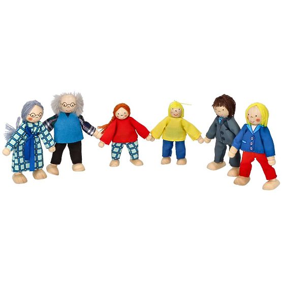 GOKI Family - Wooden Dolls for Dollhouse