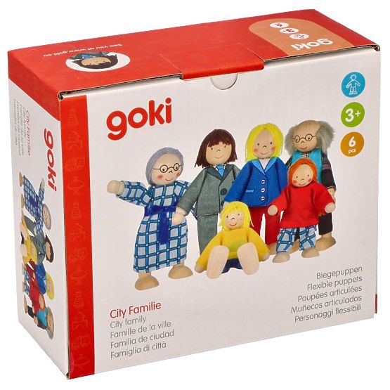 GOKI Family - Wooden Dolls for Dollhouse