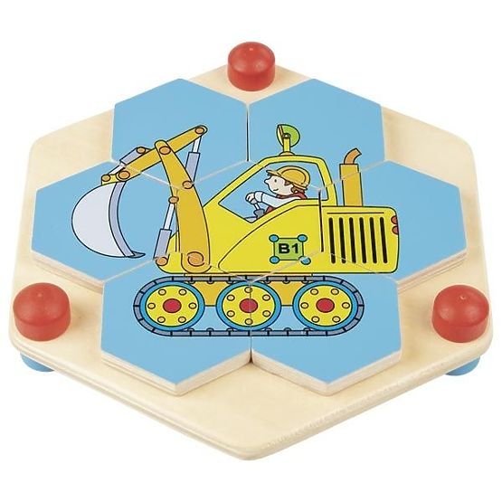 Goki Hexagonal Puzzle Vehicles