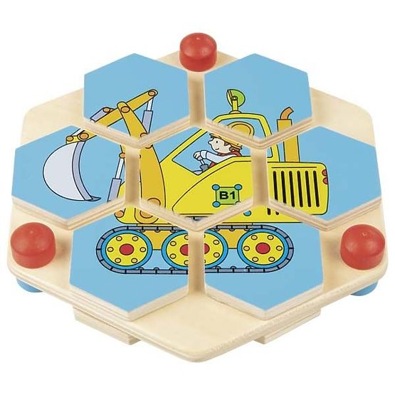Goki Hexagonal Puzzle Vehicles
