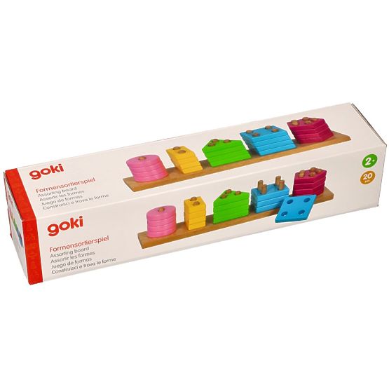 Goki wooden puzzle - recognizing shapes