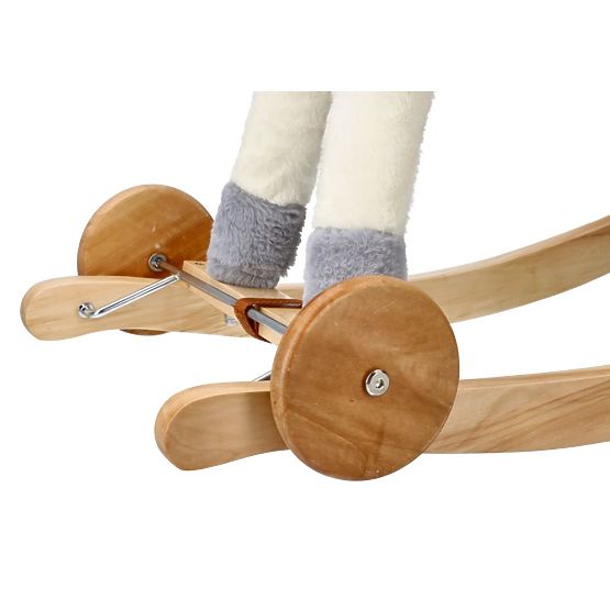 Golden Rocking Unicorn with Wheels