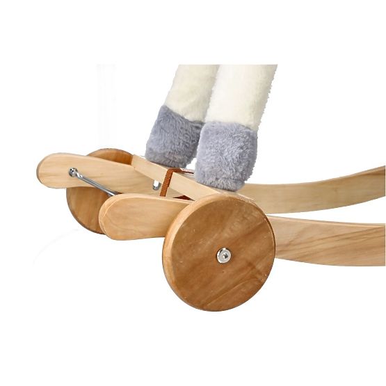 Golden Rocking Unicorn with Wheels