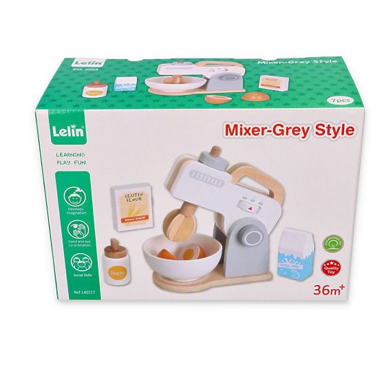 Gray Mixer - Wooden Toy