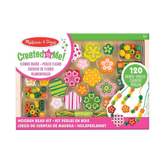 Green Bead Set Flowers