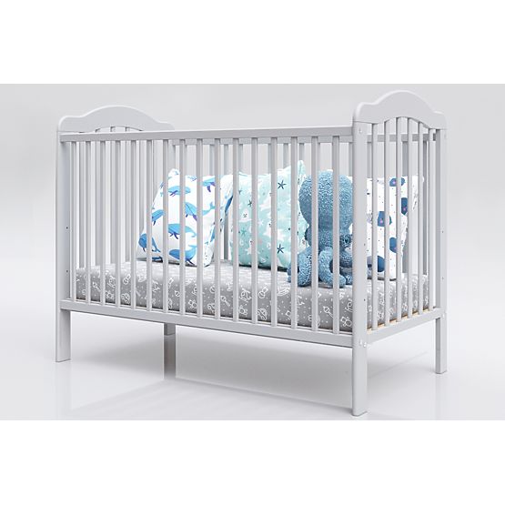 Children's Crib Alek with Removable Slats - Grey