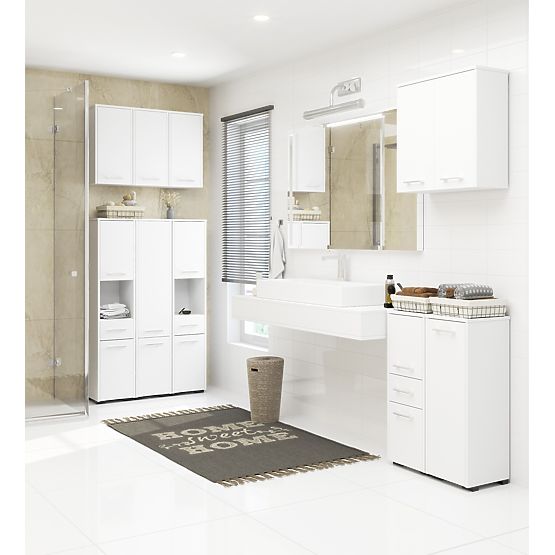 HANGING BATHROOM CABINET FIN W30 1D WHITE