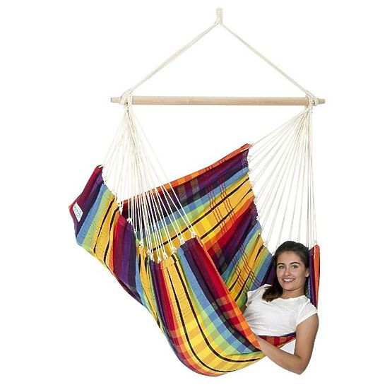 Hanging rocking chair Brasil Rainbow