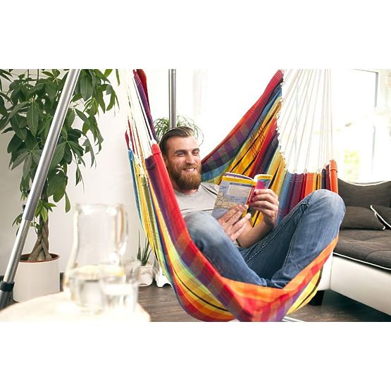 Hanging rocking chair Brasil Rainbow