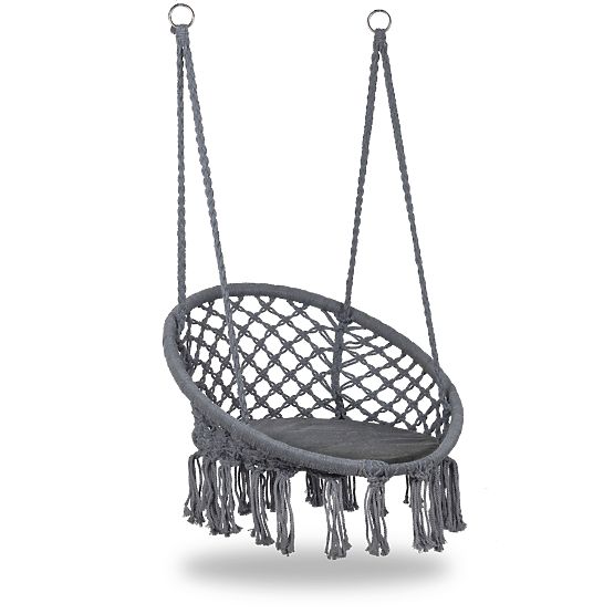 Hanging rocking chair - gray