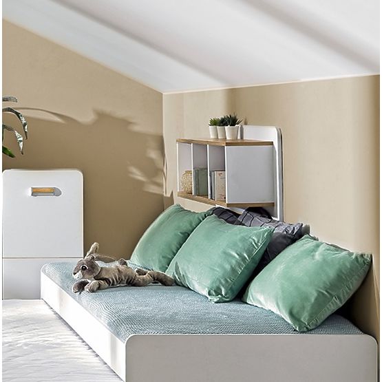 Hanging shelf L9 - white / oak nash