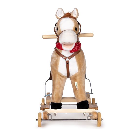 Rocking horse 2 in 1 beige