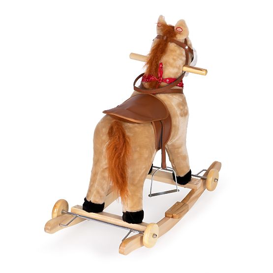 Rocking horse 2 in 1 beige